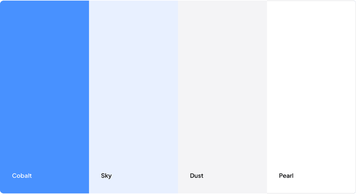 Primary color palette