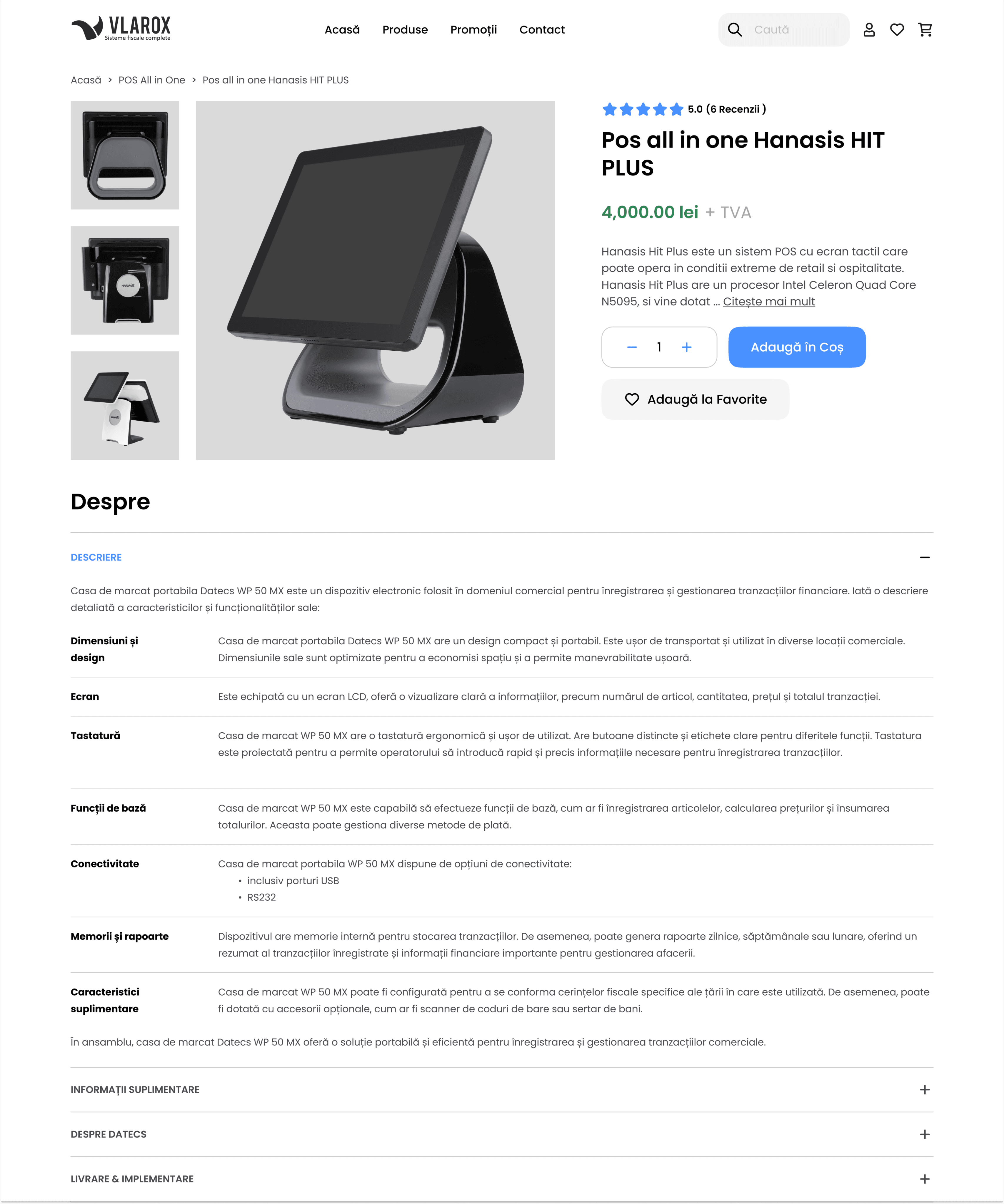Product page